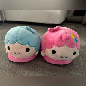 Forever 21 Pink and Blue Plush Toy Duo